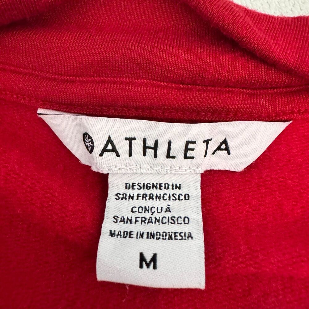 Athleta Red V-Neck Sweater - Picture 9 of 9